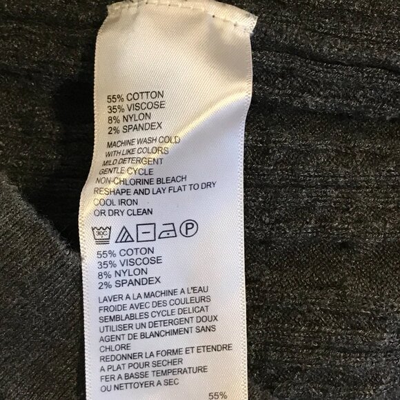 Tommy Bahama sweater dress grey women M cable knit cozy warm preppy capsule - Picture 11 of 12